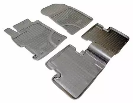 4D коврики в салон (полиуретан, черные) Норпласт NPA11-C30-120 Honda Civic 2012-2015