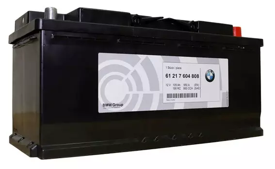 Аккумулятор автомобильный (105 А/ч) BMW 61217604808