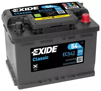 Аккумуляторная батарея (54 А/ч) Exide EC542