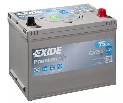 Аккумуляторная батарея (75 А/ч) Exide EA754