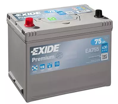 Аккумуляторная батарея (75 А/ч) Exide EA755