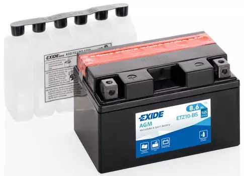 Аккумуляторная батарея (8,6 А/ч) Exide ETZ10-BS