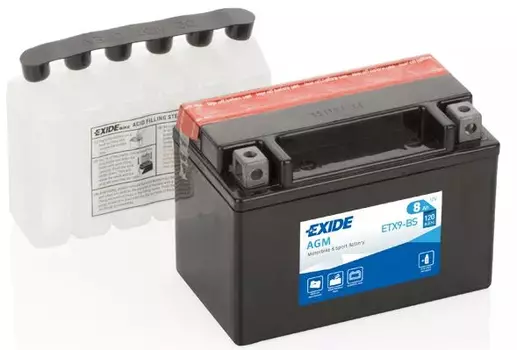 Аккумуляторная батарея (8 А/ч) Exide ETX9-BS