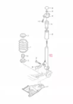 Амортизатор Gas задн 318203