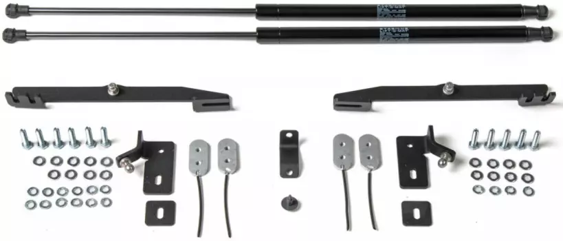 Амортизаторы капота (сталь, черный) Rival A.ST.1806.1 Ford Kuga 2016 -