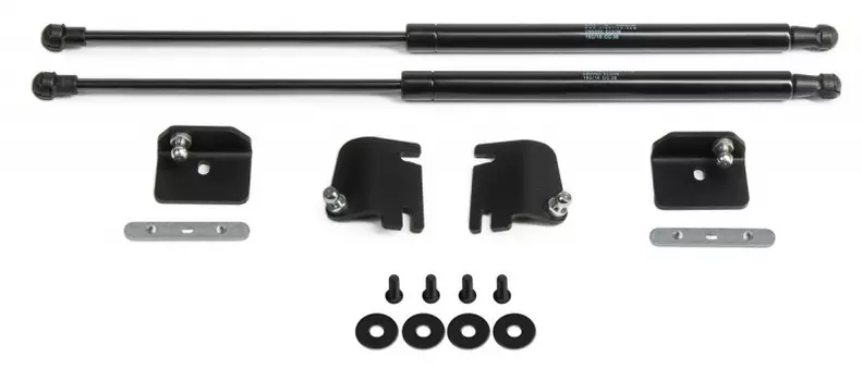 Амортизаторы капота (сталь, черный) Rival A.ST.2702.1 Jeep Wrangler 2017 -