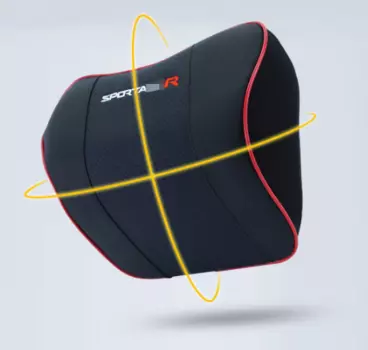 Анатомическая подушка под поясницу и подголовник (экокожа) для Kia Sportage III 2010-2015