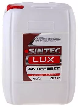 Антифриз LUX G12 (красный, 10 кг.) Sintec 756665