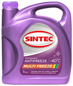 Антифриз Miltifreeze (бесцветный, 5 кг.) Sintec 800534