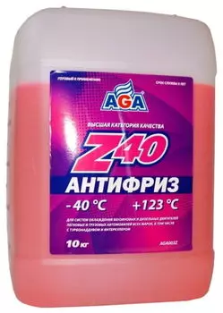 Антифриз Z40 (красный, 10 кг.) Aga AGA003Z