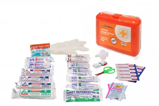 Аптечка автомобильная (пластиковый футляр) Airline AM-02