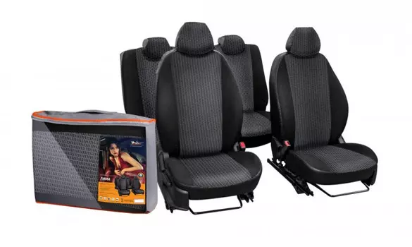 Авточехлы Лима (черный) Airline ACCSL45 для Lada Vesta (1G) 2015 -