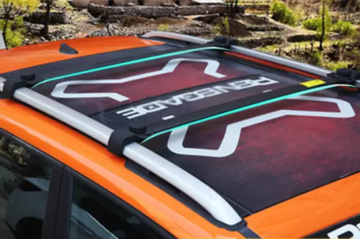 Багажные дуги, поперечины на крышу BLACK для Jeep Renegade 2015, 2016, 2017, 2018, 2019