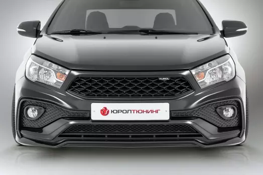 Бампер передний Quasar Romb (без покраски) Yuroltuning VQ-01.01.01 Lada Vesta седан SW 2015 -