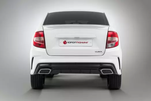 Бампер задний Xmug (без покраски) Yuroltuning GF-01.02.00 Lada Granta FL 2011 -