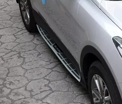 Боковая подножка Mobis для Hyundai Santa Fe 2015 -