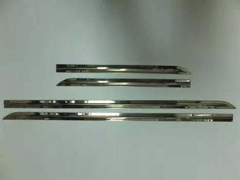 Боковые молдинги на двери (нержавеющая сталь, 4 части) JMT 26854 Volkswagen Golf VII 2013 -