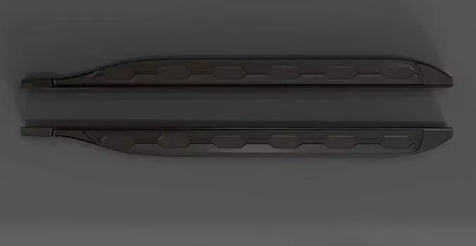 Боковые подножки, пороги (черный / красный) для Toyota RAV4 (Тойота РАВ4) 2019 -