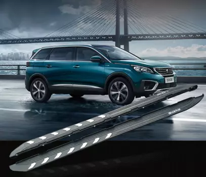 Боковые подножки, пороги для Peugeot 5008 2017 -