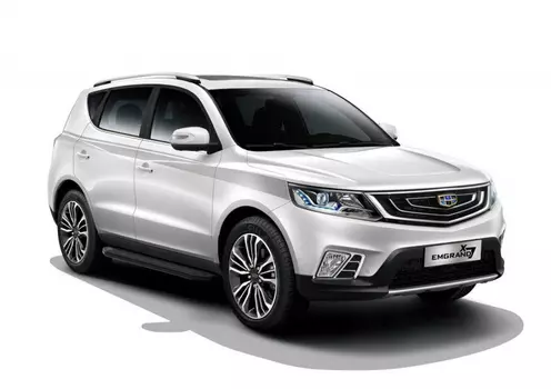 Боковые подножки, пороги "Premium-Black" (алюминий, черный) Rival A173ALB.1904.1 Geely Emgrand X7 2019 -
