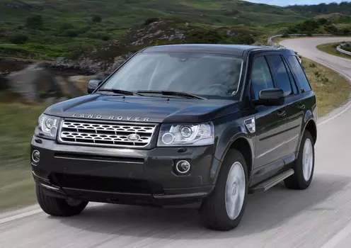 Боковые подножки, пороги "Premium-Black" (алюминий, черный) Rival A173ALB.3102.1 Land Rover Freelander 2006 - 2014