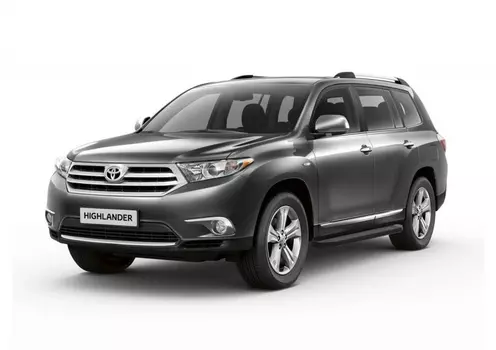 Боковые подножки, пороги "Premium-Black" (алюминий, черный) Rival A180ALB.5704.1 Toyota Highlander 2007 - 2014