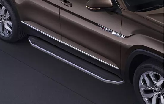 Боковые подножки, пороги "Premium" Rival A193ALP.5805.1 для Volkswagen Teramont 2017 -