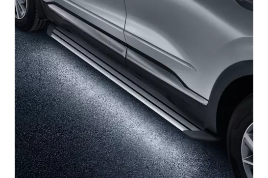 Боковые подножки, пороги с LED подсветкой Hyundai S1370ADE10 для Санта Фе 4 (Hyundai Santa Fe 2018 - 2019)