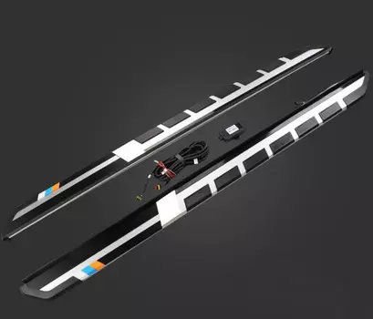 Боковые подножки, пороги с LED подсветкой (свечения разный)