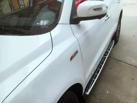 Боковые подножки, пороги (тип 1) для Geely Emgrand X7 2019, 2020 -