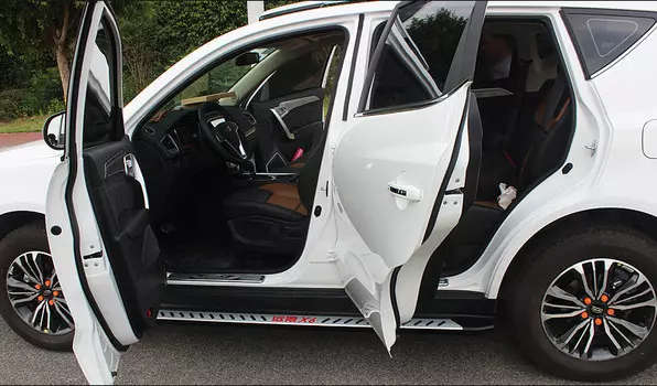 Боковые подножки, пороги (тип 4) для Geely Emgrand X7 2019, 2020 -