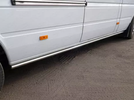 Боковые подножки, пороги труба 42,4 мм Компания ТСС MERSPR14-01 Mercedes Sprinter W905 2013-