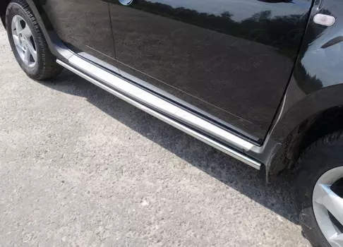 Боковые подножки, пороги труба 42,4 мм Компания ТСС RENDUST15-10 Renault Duster 2015-