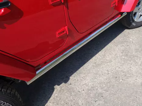 Боковые подножки, пороги труба 76,1 мм Компания ТСС JEEPWRAN5D(3.6)14-05 Jeep Wrangler 2014 - 2017