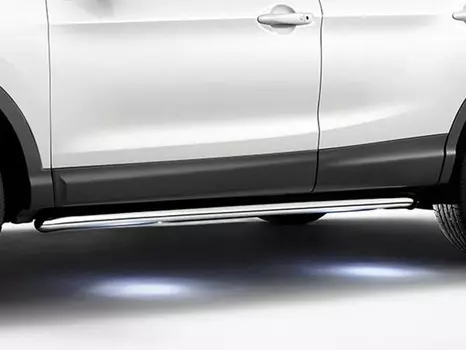 Боковые подножки, пороги (труба с подсветкой) Nissan KE5434E530 для Nissan Qashqai 2019 -