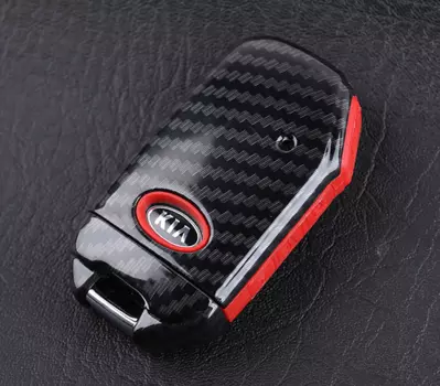 Брелок для ключей с крючком (черный карбон) для Kia Sportage III 2010-2015