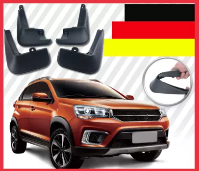 Брызговики передние и задние для Chery Tiggo 2 2017, 2018, 2019, 2020