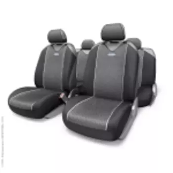 Чехлы майки на сиденья CARBON PLUS Zippers CRB-902PZ BK/GY