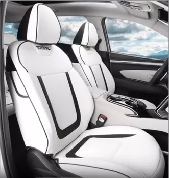 Чехлы на сиденье (экокожа, белые) Point Bin PNT00309 для Hyundai Tucson (4G) 2021-