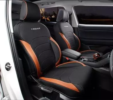 Чехлы на сидение (черно-коричневые) Magical MGC00210 для Skoda Kodiaq 2016 -
