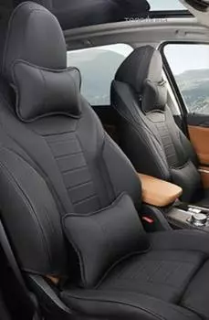 Чехлы на сидения с подушками (экокожа, черный) Kust KST00156 для BMW X3 2017-