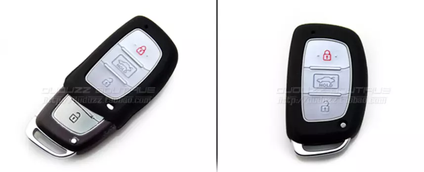 Чехол для ключа (черный) для Hyundai Tucson (2015- по н.в. )