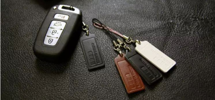 Чехол для ключа (кожа) для Hyundai Genesis DH (2014 - 2017)