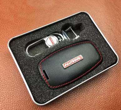 Чехол для ключа кожаный (черный) для HAVAL H6 Coupe