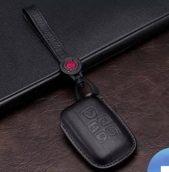 Чехол для ключа кожаный (черный) ЧХ Dongguan Pink Car PK013А Land Rover Discovery 4 2009-2016 Dongguan Pink Car PK013А