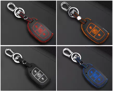 Чехол для ключа кожаный COLOR для Creta (Крета)