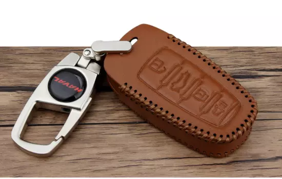 Чехол для ключа кожаный (черный) для HAVAL H6