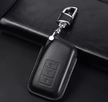 Чехол для ключа кожаный (черный) для LEXUS LX 2012 -