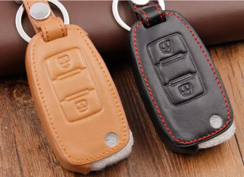 Чехол для ключа кожаный (черный) для Luxgen 7 SUV