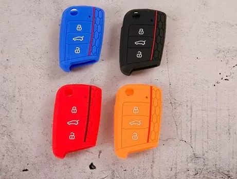 Чехол для ключа (силикон) для Volkswagen Teramont 2017 -